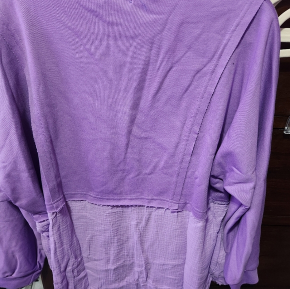 Blue Waters Purple Flowy Top - Picture 3 of 3